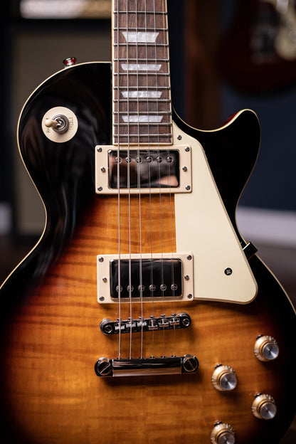 epiphone les paul standard plustop pro tobacco burst Plus Top PRO/FX style open book R9 headstock shape Epiphone Les Paul Standard 50s