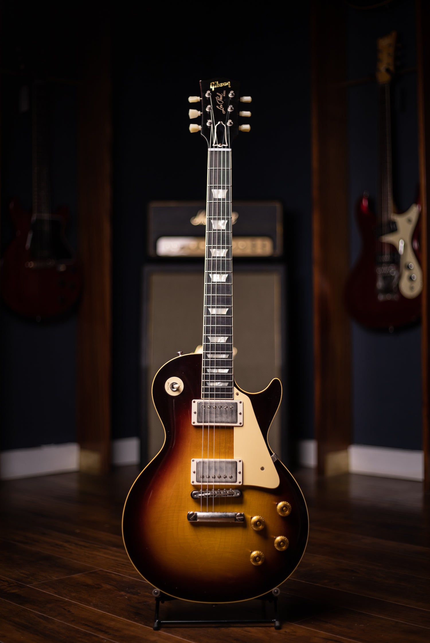 Gibson Custom Shop 1958 Les Paul Standard Reissue Ultra Light Aged Electric Guitar - Bourbon Burst