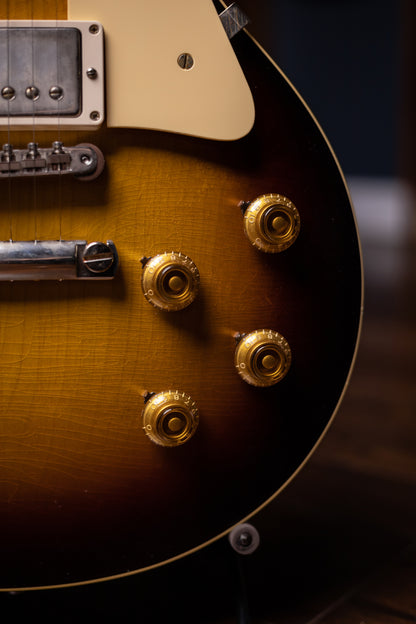 Gibson Custom Shop 1958 Les Paul Standard Reissue Ultra Light Aged Electric Guitar - Bourbon Burst