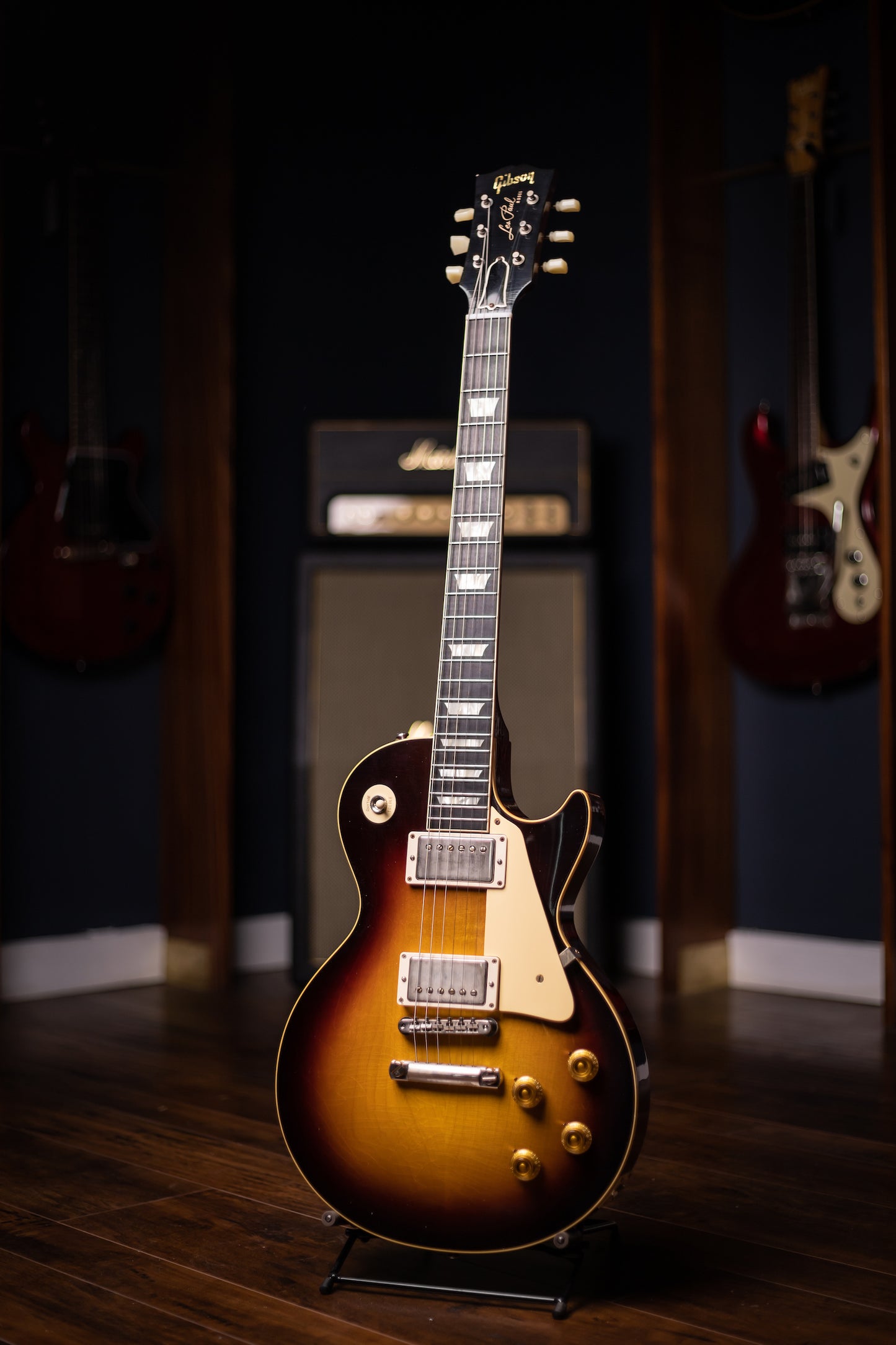 Gibson Custom Shop 1958 Les Paul Standard Reissue Ultra Light Aged Electric Guitar - Bourbon Burst