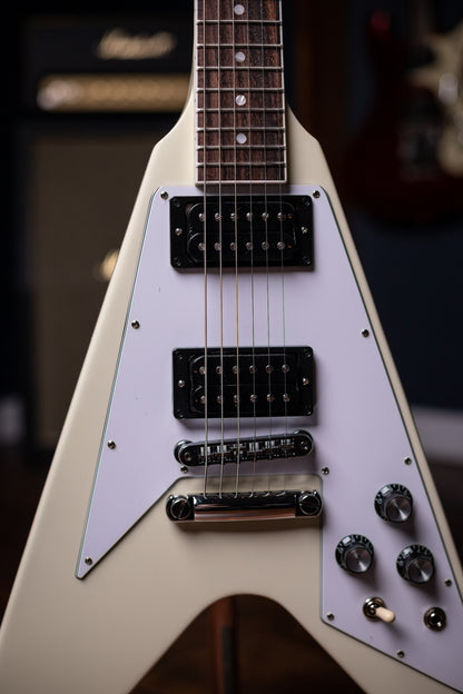 Gibson 70s Flying V Electric Guitar - Classic White