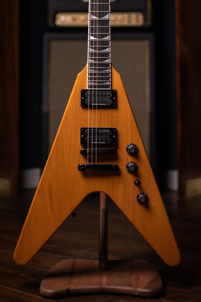 Gibson Dave Mustaine Flying V Electric Guitar - Antique Natural