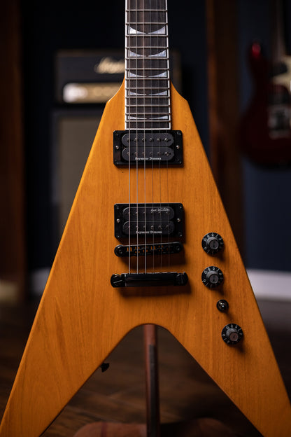 Gibson Dave Mustaine Flying V Electric Guitar - Antique Natural