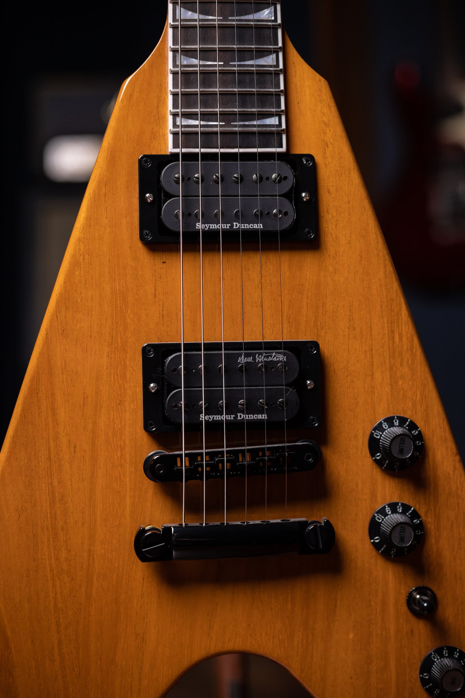 Gibson Dave Mustaine Flying V Electric Guitar - Antique Natural