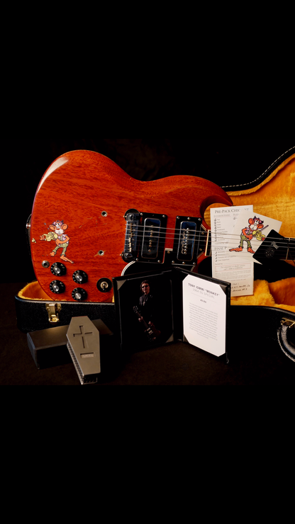 Gibson Tony Iommi "Monkey" 1964 SG Special Replica Right Handed Electric Guitar - Aged Cherry - Walt Grace Vintage