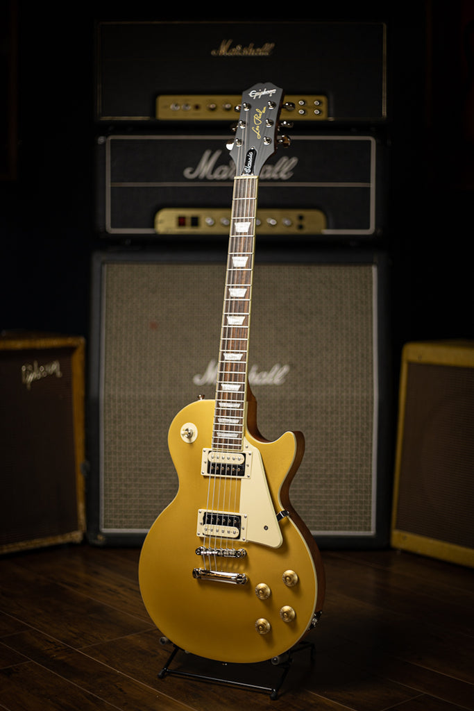 Epiphone Les Paul Classic Electric Guitar - Worn Metallic Gold