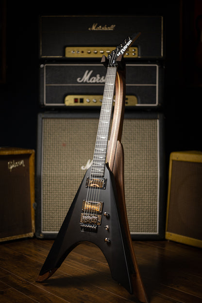 Kramer Nite-V Nickel Floyd Rose Electric Guitar - Satin Black