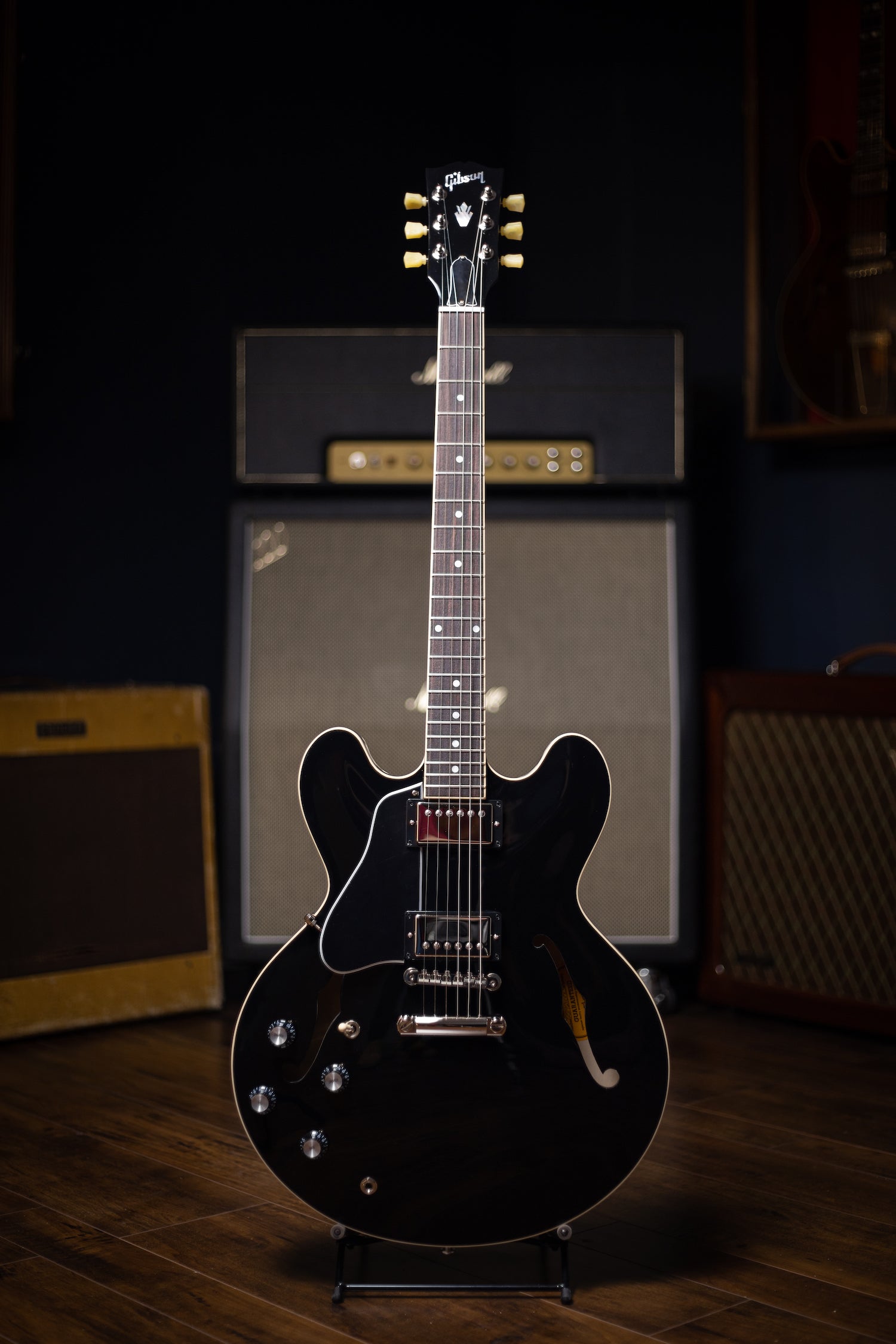Gibson ES-335 Left Handed Electric Guitar - Vintage Ebony