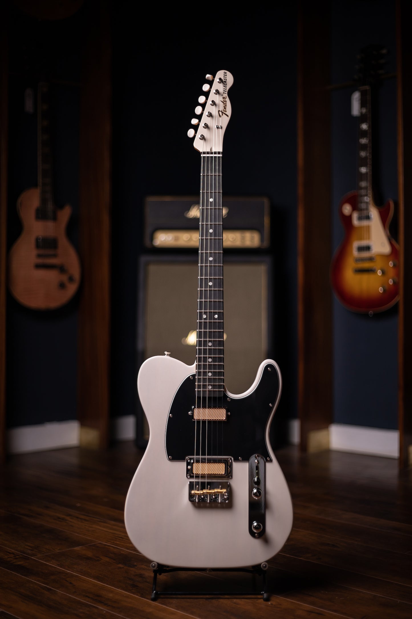 Fender Gold Foil Telecaster Electric Guitar - White Blonde
