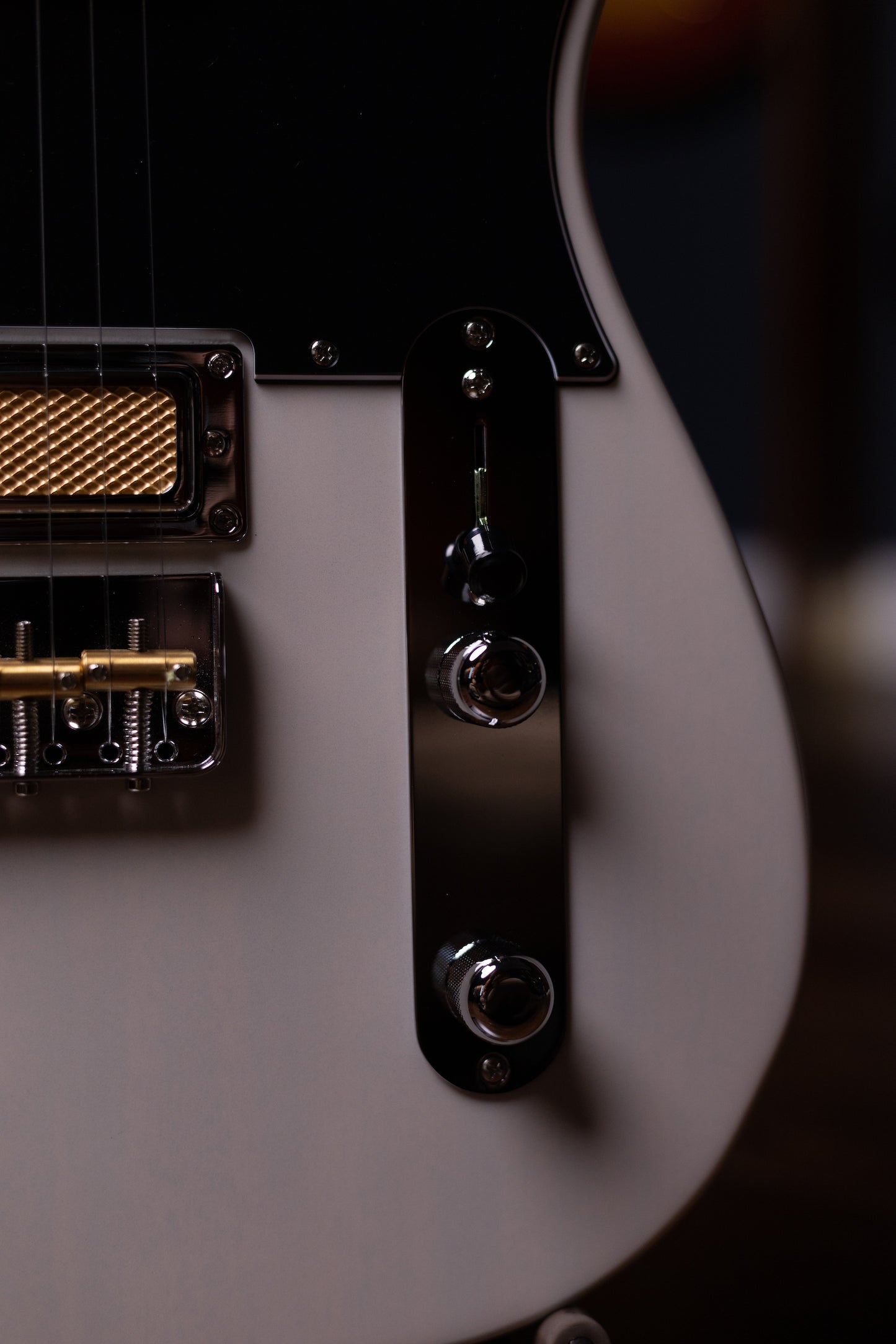 Fender Gold Foil Telecaster Electric Guitar - White Blonde