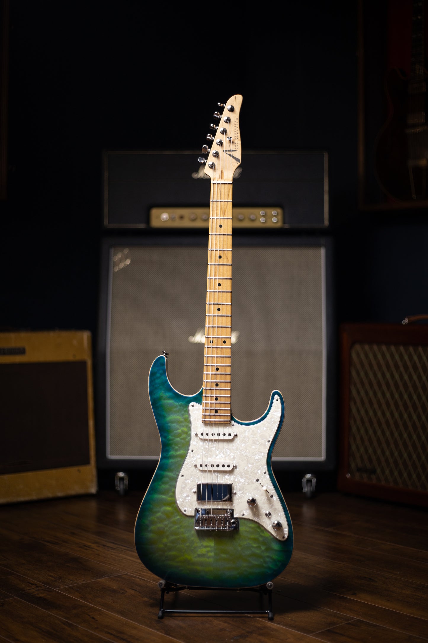 2017 Tom Anderson Drop Top Classic Electric Guitar - Maui Kazowie
