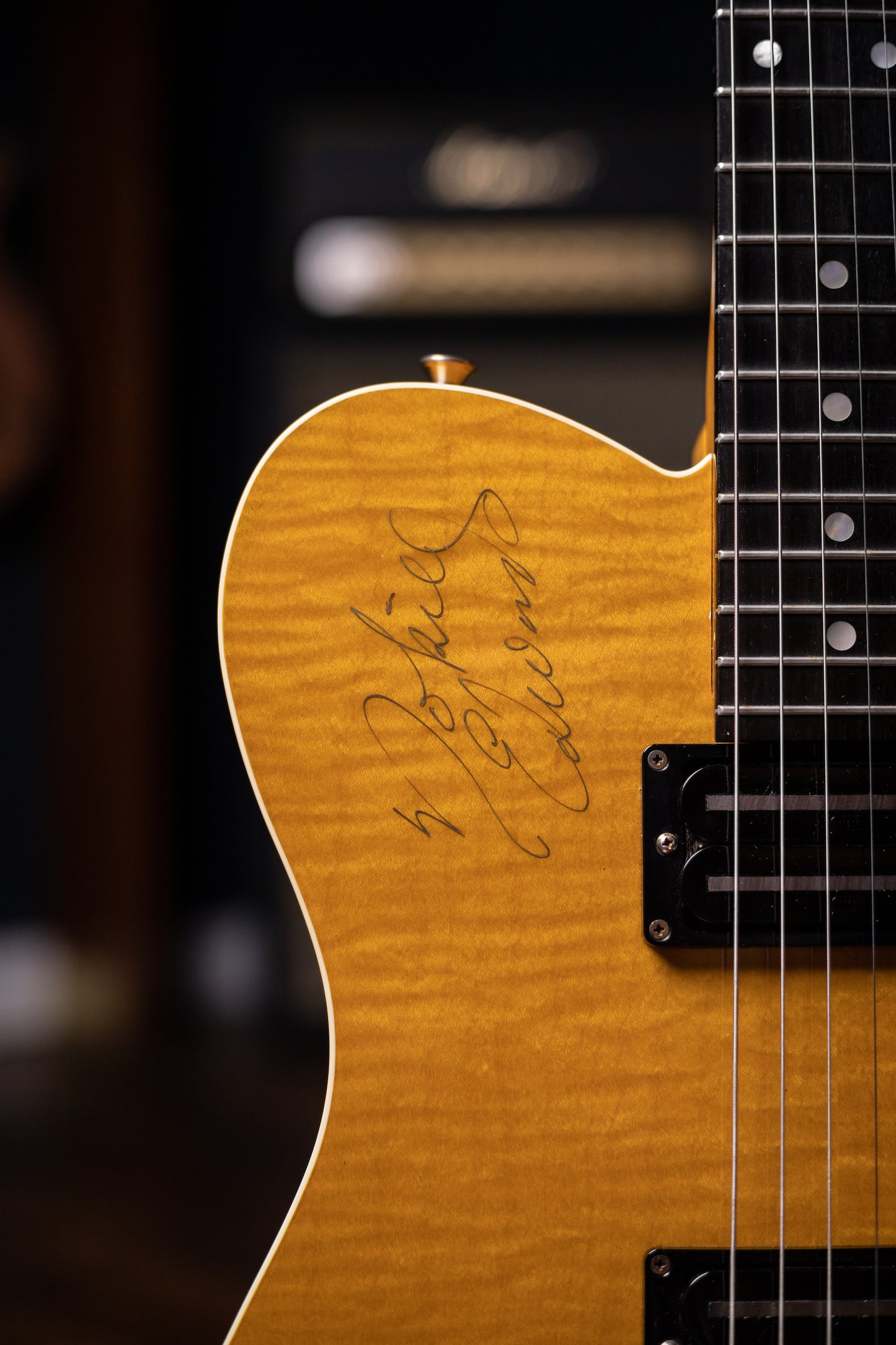 1996 Fender Nokie Edwards Owned Signature MIJ Electric Guitar - Amber Flame
