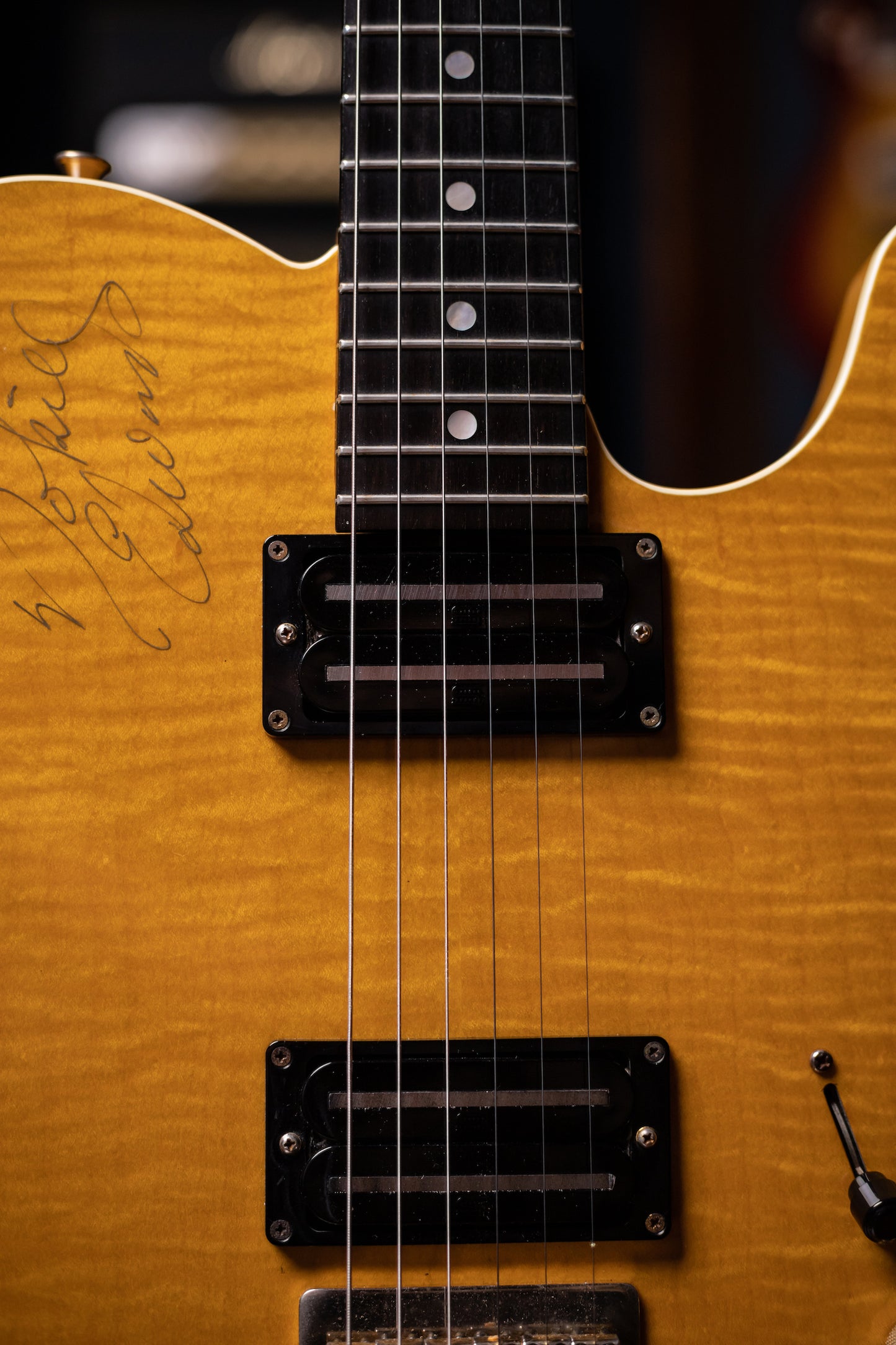 1996 Fender Nokie Edwards Owned Signature MIJ Electric Guitar - Amber Flame