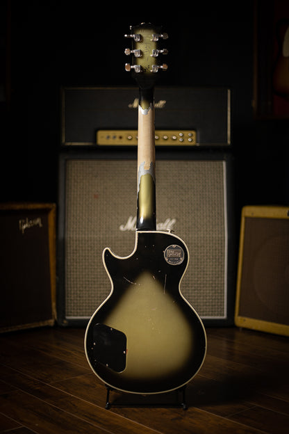 Gibson Custom Shop Adam Jones 1979 Les Paul Custom VOS Electric Guitar - Vintage Silverburst Aged