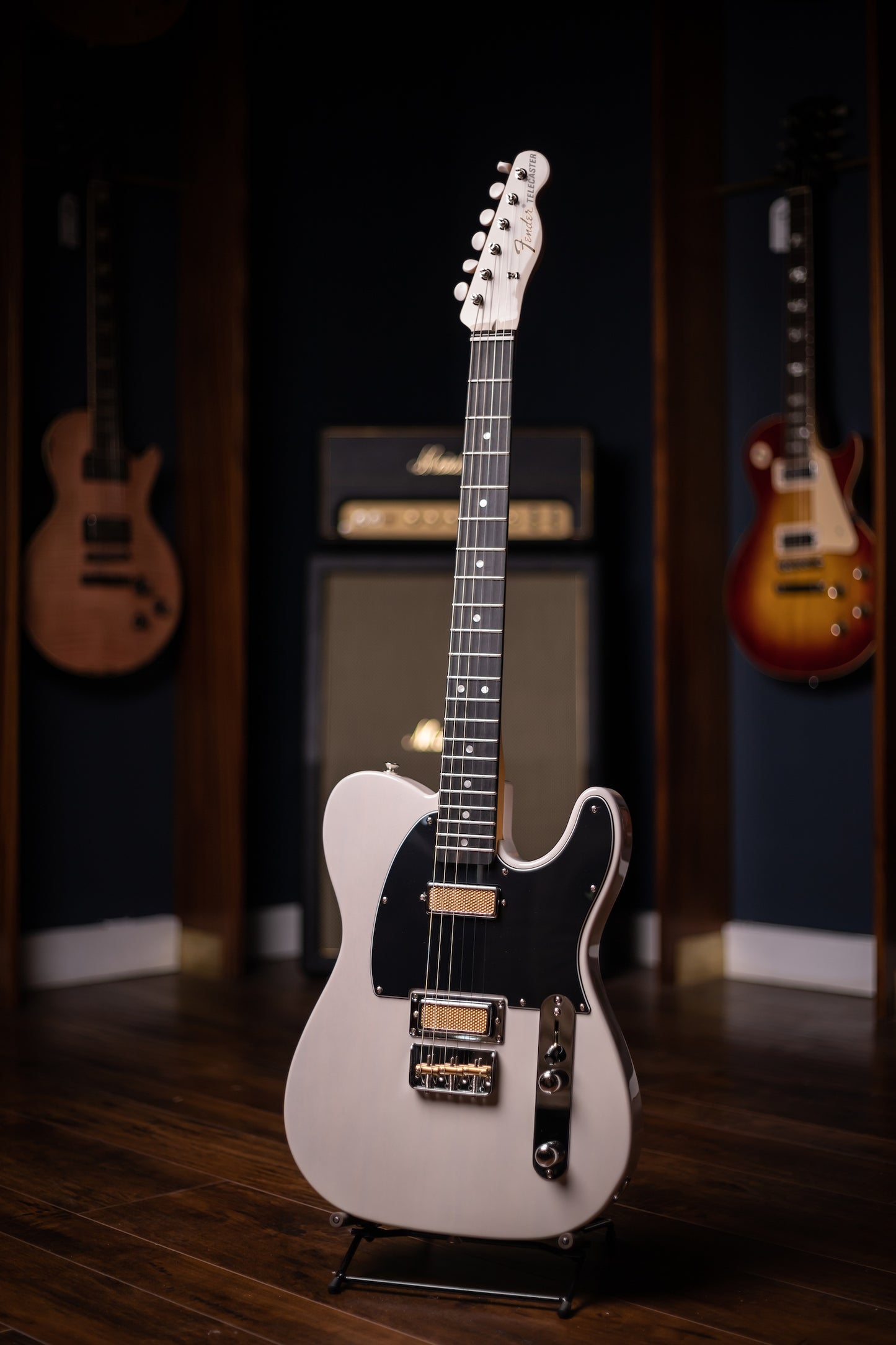 Fender Gold Foil Telecaster Electric Guitar - White Blonde