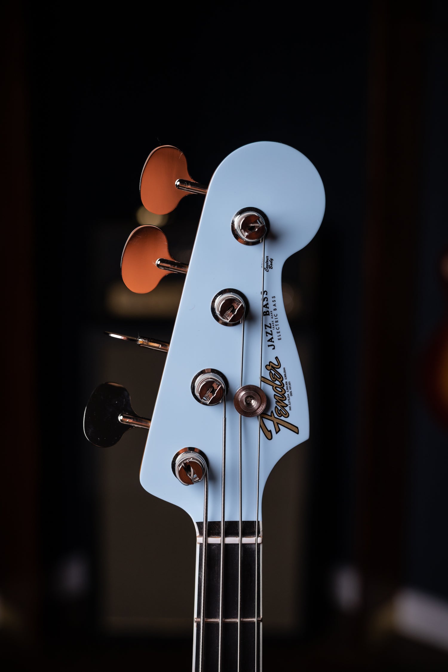 Fender Gold Foil Jazz Bass 4-string Bass Guitar - Sonic Blue