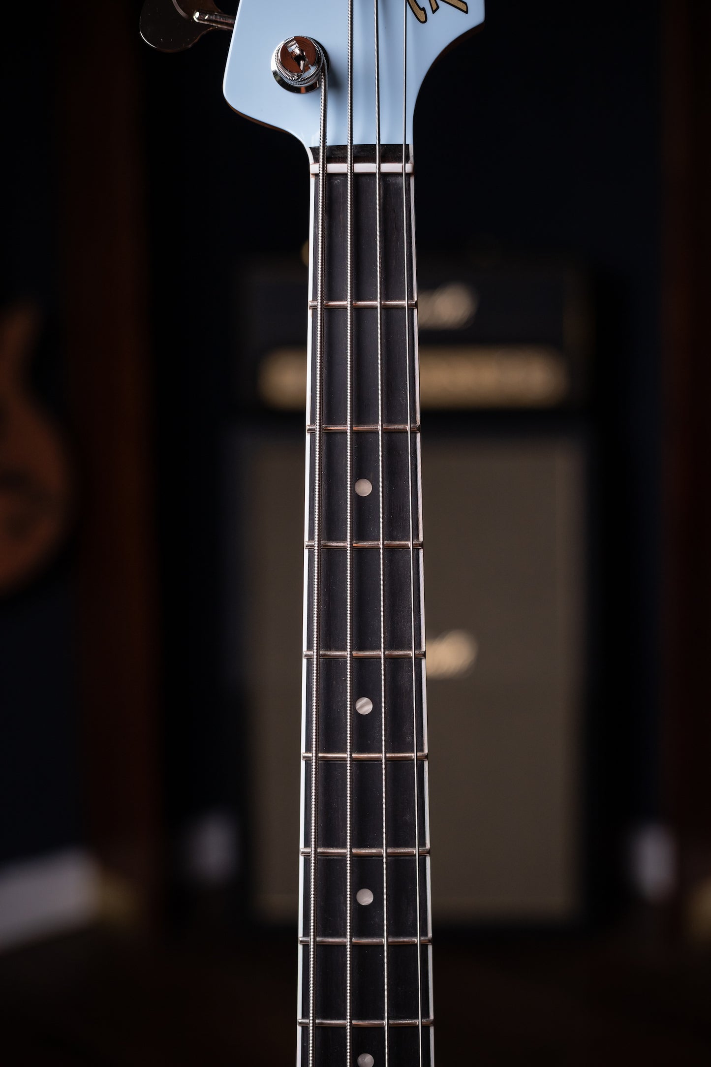 Fender Gold Foil Jazz Bass 4-string Bass Guitar - Sonic Blue