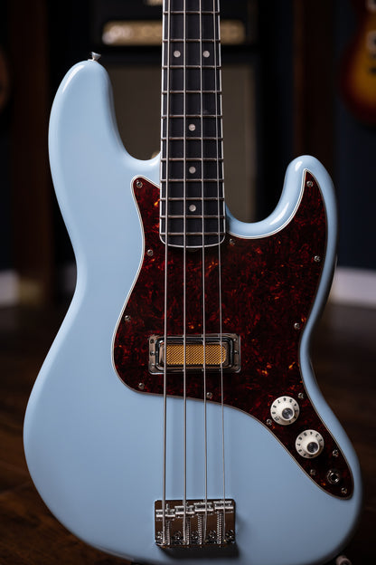 Fender Gold Foil Jazz Bass 4-string Bass Guitar - Sonic Blue