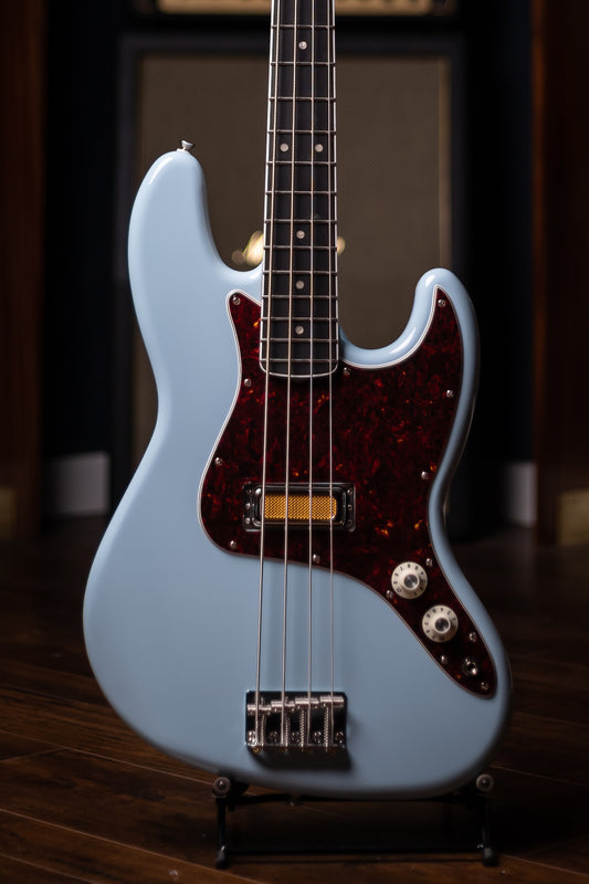 Fender Gold Foil Jazz Bass 4-string Bass Guitar - Sonic Blue