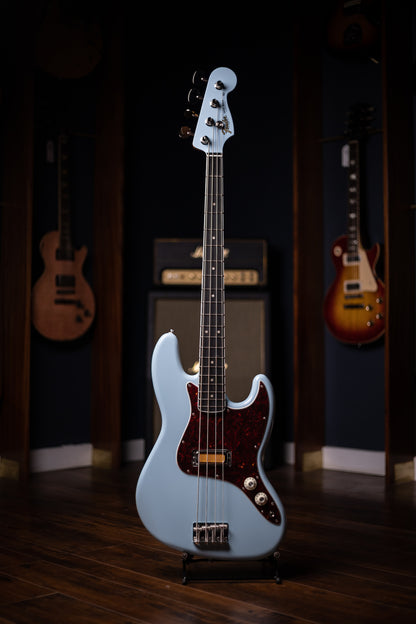 Fender Gold Foil Jazz Bass 4-string Bass Guitar - Sonic Blue