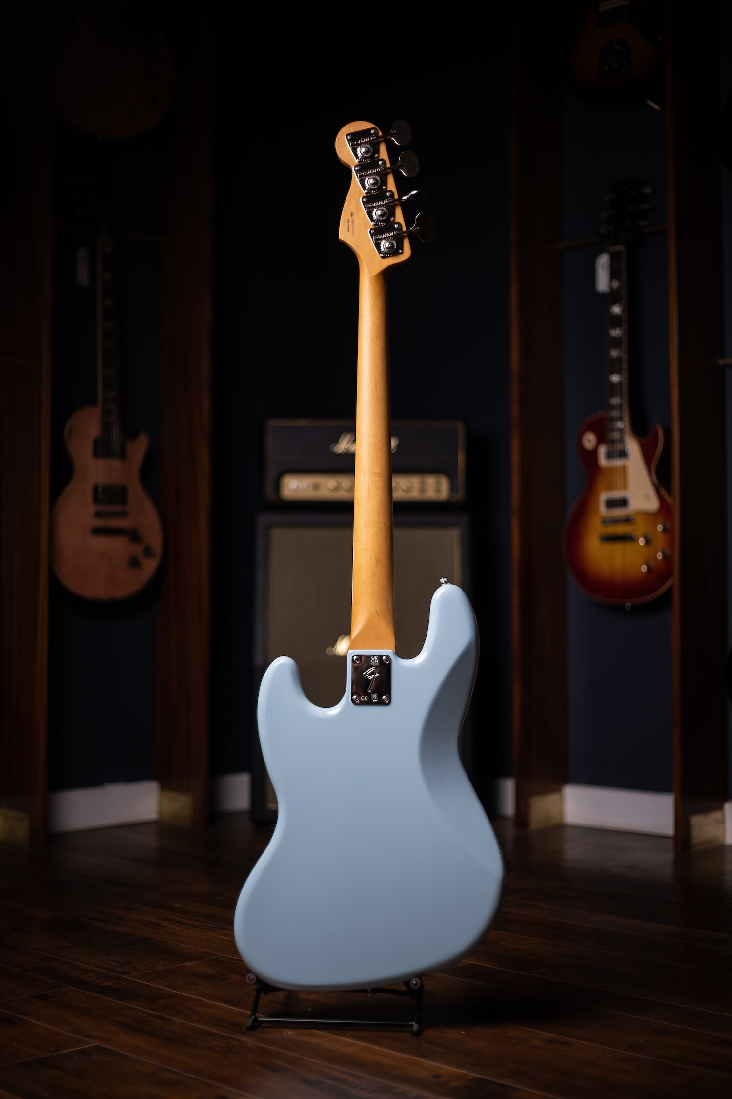 Fender Gold Foil Jazz Bass 4-string Bass Guitar - Sonic Blue