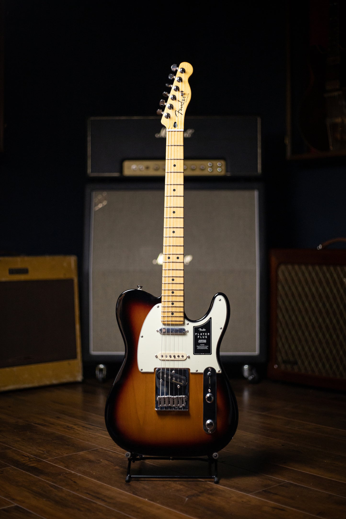 Fender Player Plus Nashville Telecaster Electric Guitar - 3 Tone Sunburst