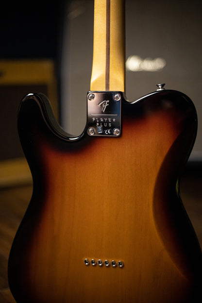Fender Player Plus Nashville Telecaster Electric Guitar - 3 Tone Sunburst