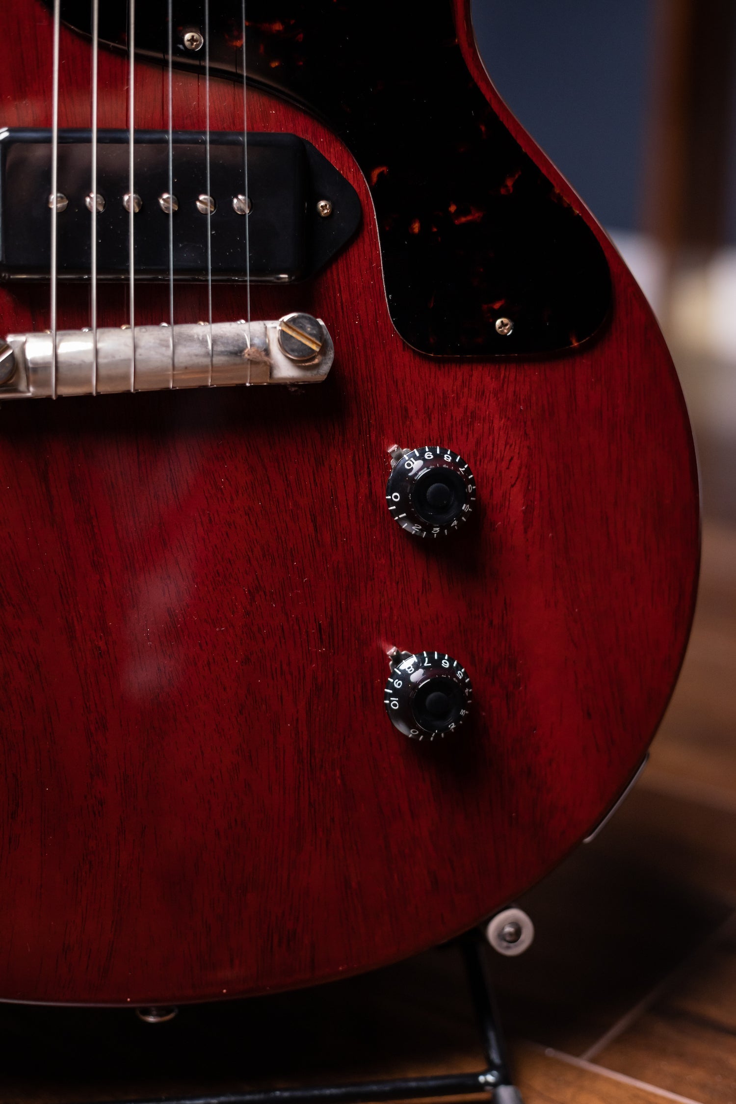 Gibson Custom Shop 1958 Les Paul Junior Double Cut Electric Guitar - Cherry Red