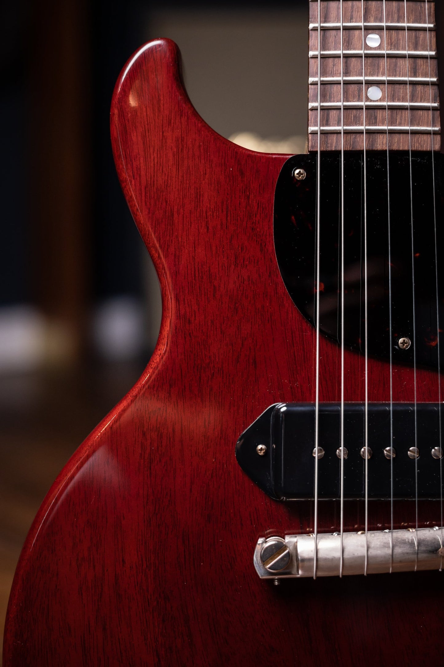 Gibson Custom Shop 1958 Les Paul Junior Double Cut Electric Guitar - Cherry Red
