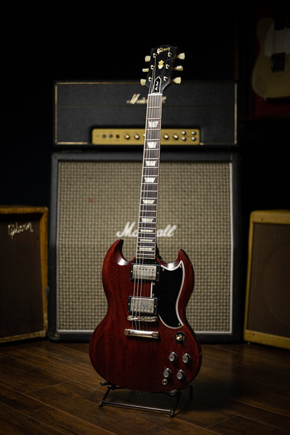 Gibson Custom Shop 1961 Les Paul SG Standard Reissue Stop Bar Electric Guitar - Cherry Red