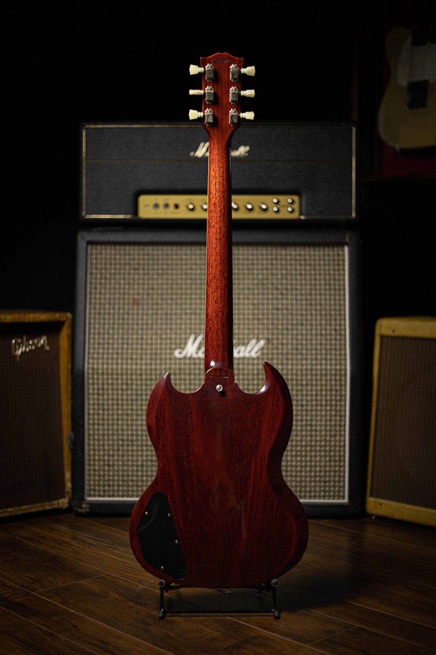 Gibson Custom Shop 1961 Les Paul SG Standard Reissue Stop Bar Electric Guitar - Cherry Red