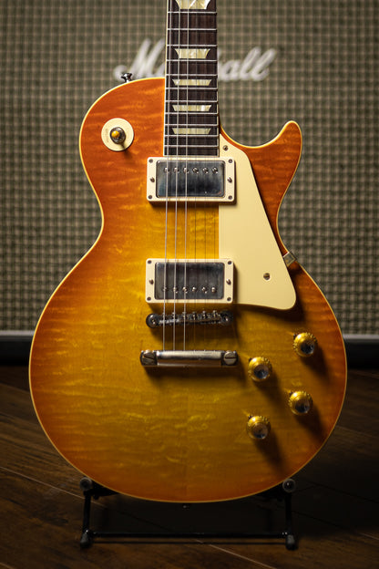 Gibson Custom Shop 60th Anniversary 1960 Les Paul Standard V2 VOS Electric Guitar - Orange Lemon Fade