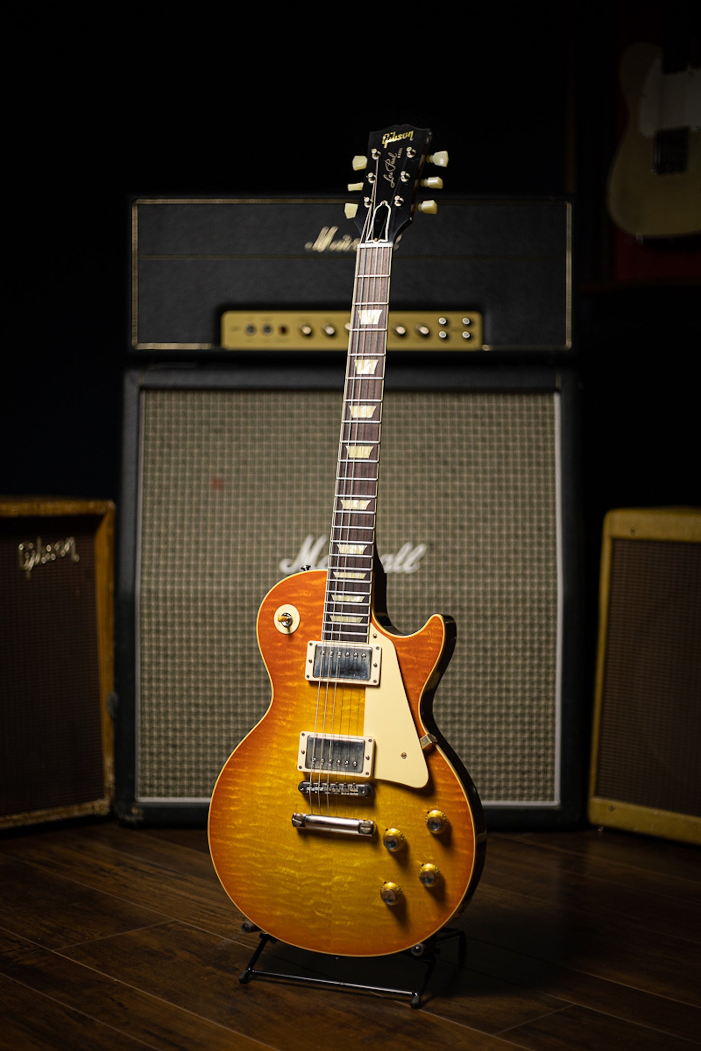 Gibson Custom Shop 60th Anniversary 1960 Les Paul Standard V2 VOS Electric Guitar - Orange Lemon Fade