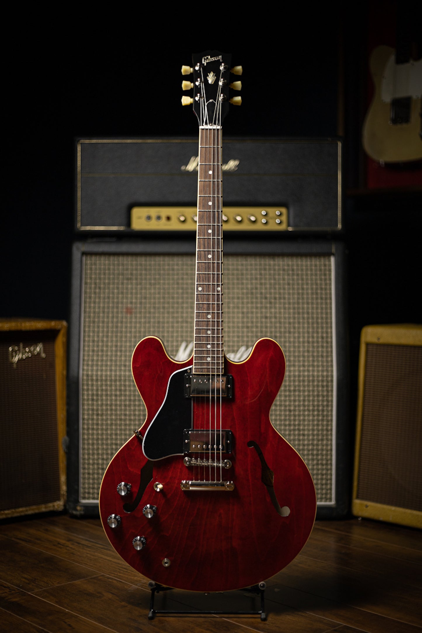 Gibson ES-335 Left Handed Electric Guitar - Sixties Cherry