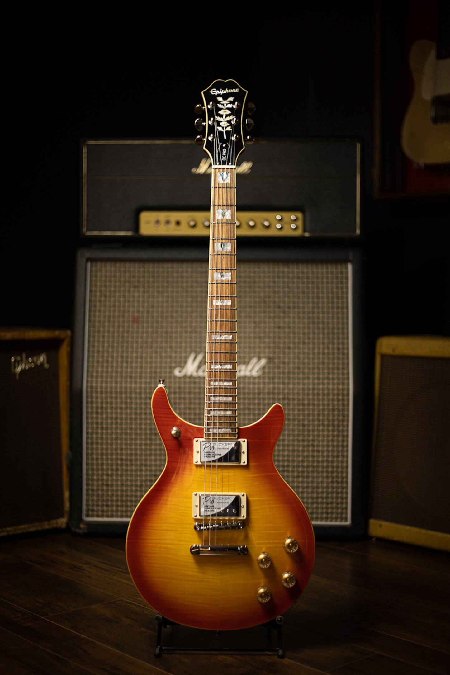 Epiphone DC PRO Electric Guitar - Faded Cherry Sunburst