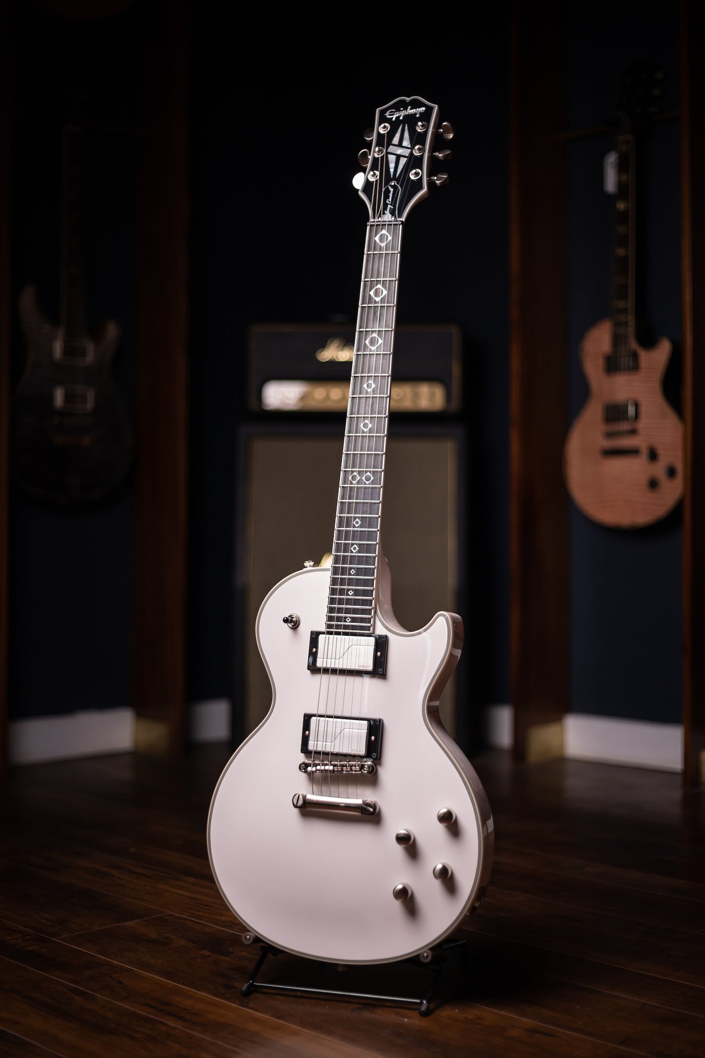 Epiphone Jerry Cantrell Prophecy Les Paul Custom Electric Guitar - Bone White