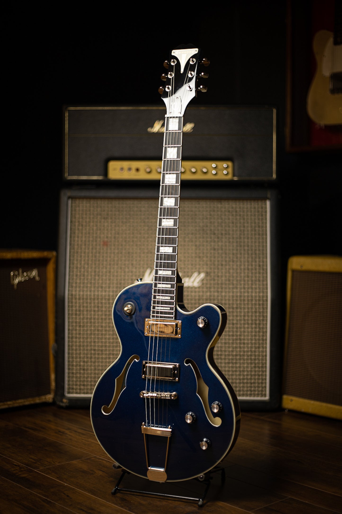Epiphone Uptown Kat ES Electric Guitar - Sapphire Blue Metallic