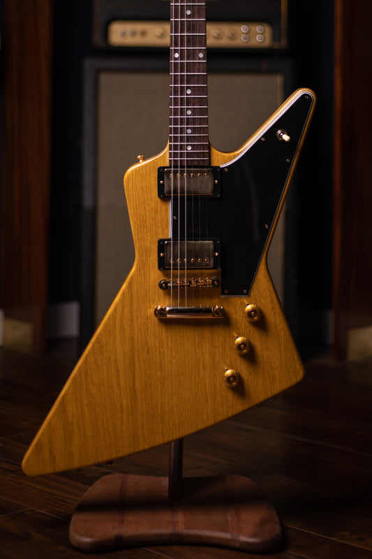 Gibson Custom Shop 1958 Korina Explorer Electric Guitar - Natural Black Pickguard