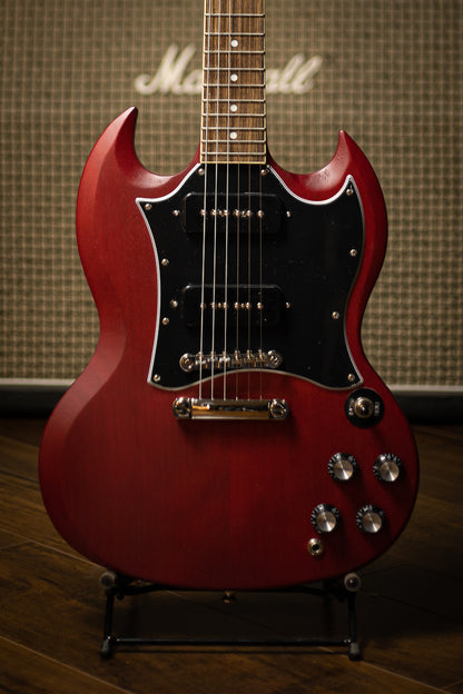 Epiphone SG Classic Worn P-90s Electric Guitar - Worn Cherry