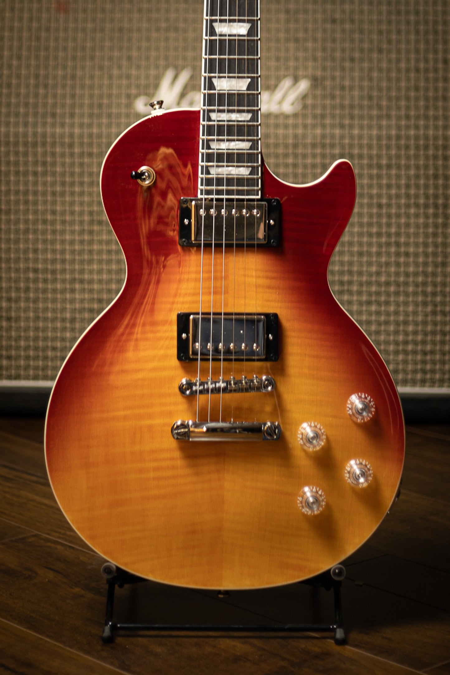 Epiphone Les Paul Modern Figured Electric Guitar - Magma Orange Fade