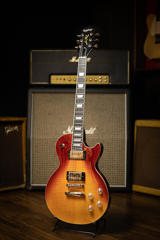 Epiphone Les Paul Modern Figured Electric Guitar - Magma Orange Fade