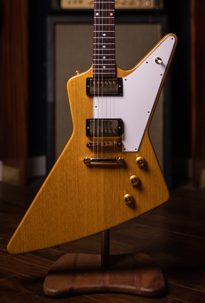Gibson Custom Shop Korina Explorer Electric Guitar - Natural White Pickguard