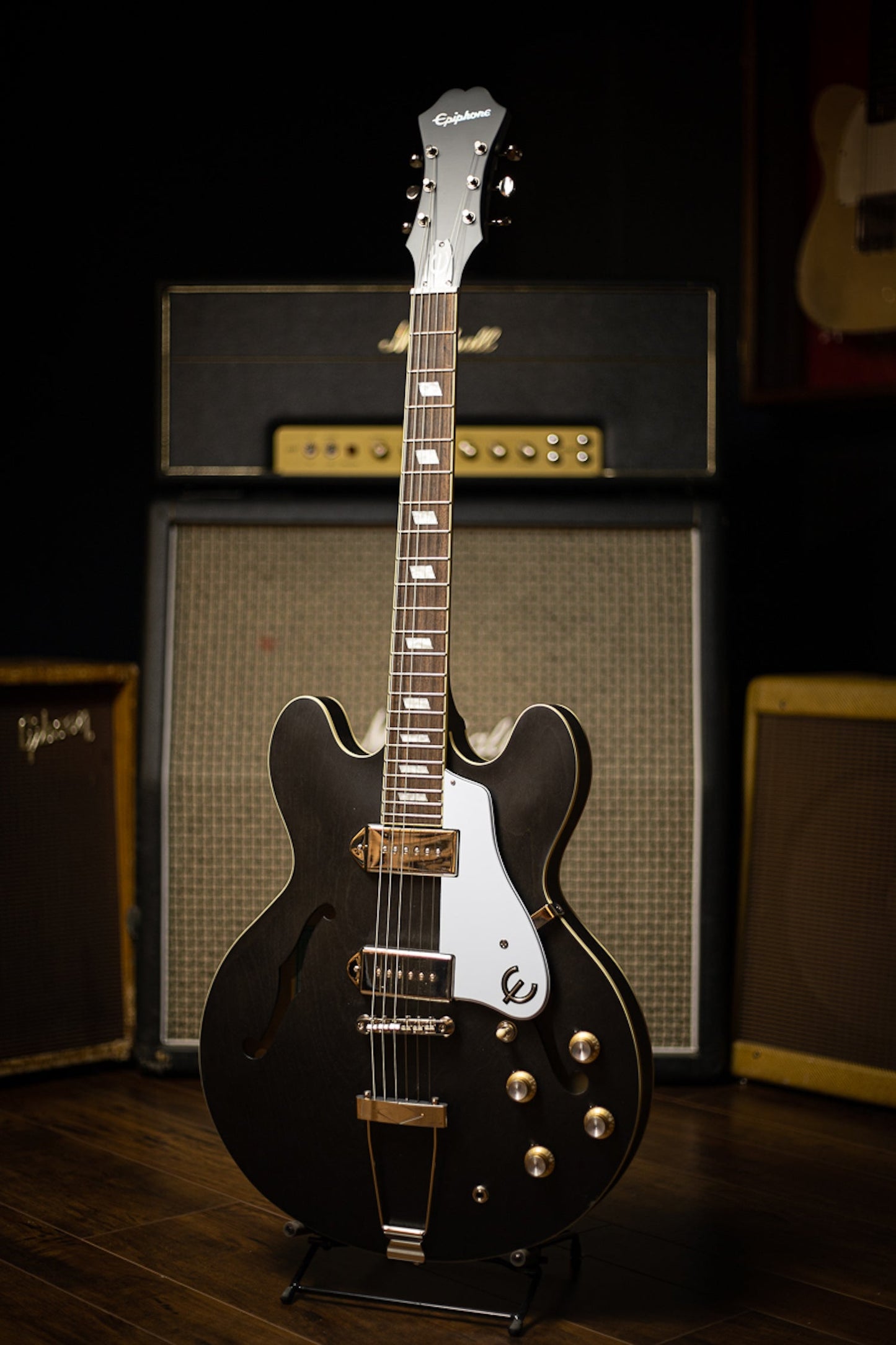 Epiphone Casino Worn Electric Guitar - Worn Ebony