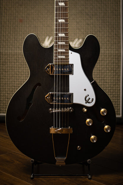 Epiphone Casino Worn Electric Guitar - Worn Ebony