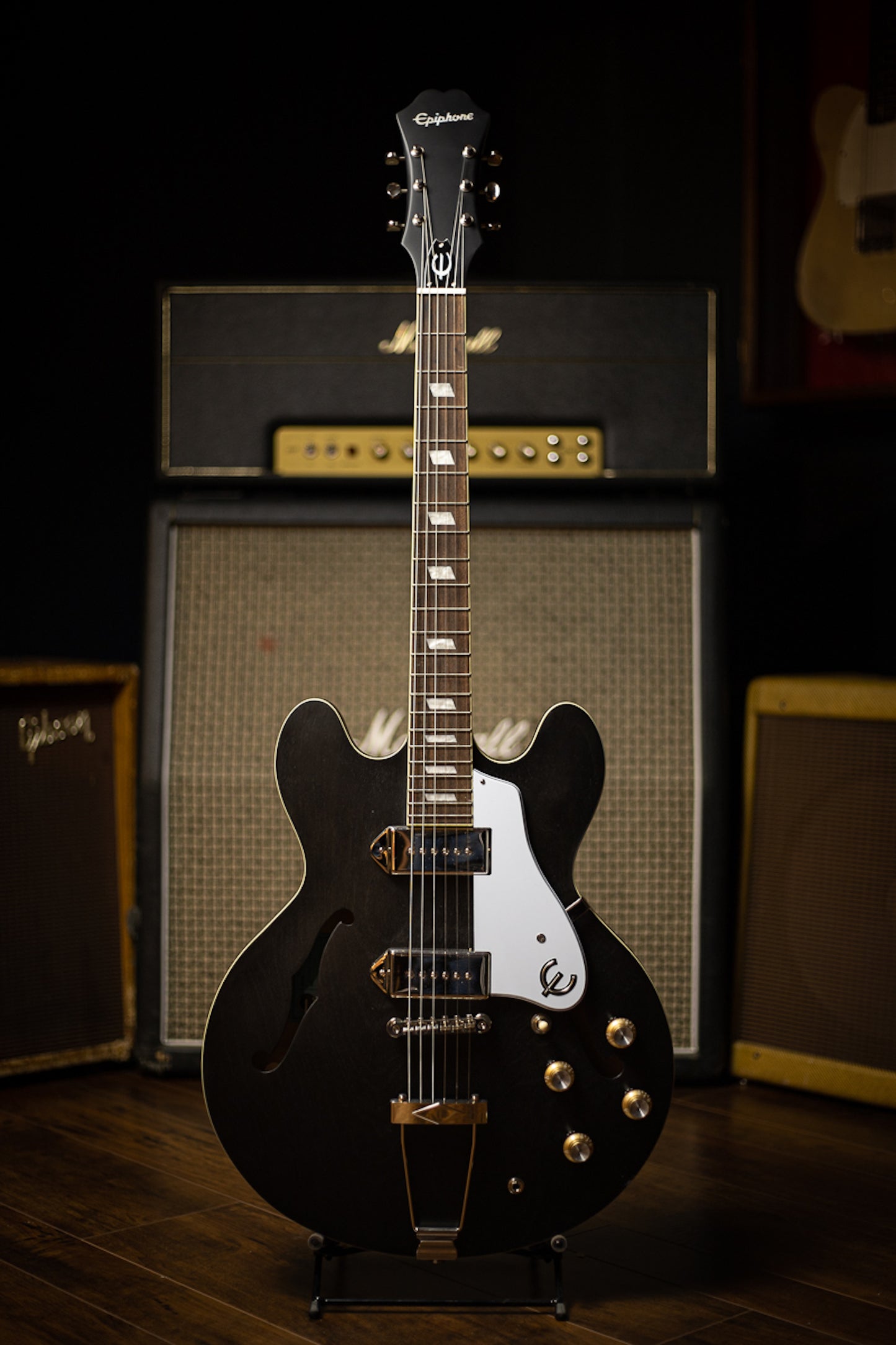Epiphone Casino Worn Electric Guitar - Worn Ebony