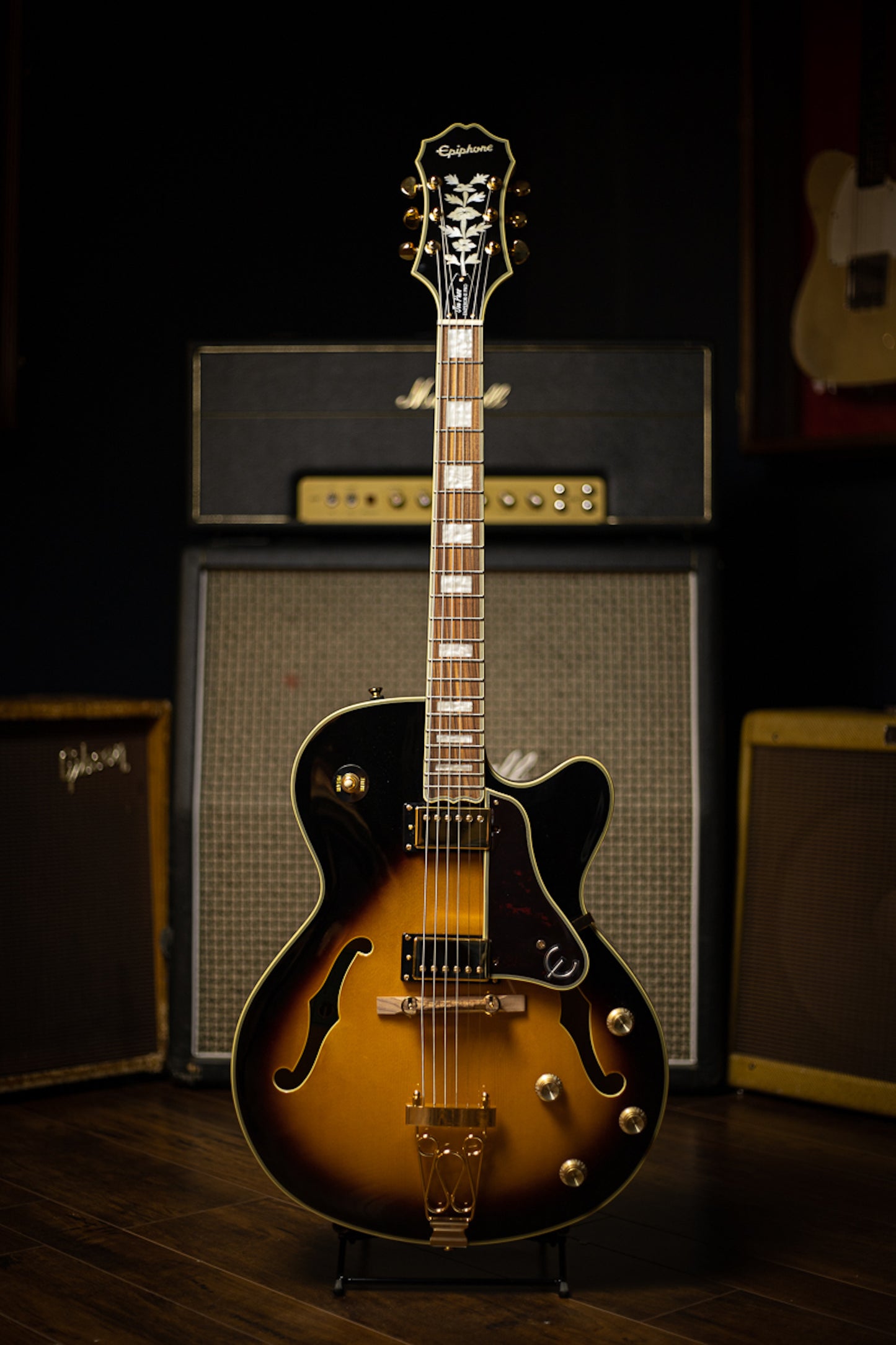 Epiphone Joe Pass Emporer-II Pro Electric Guitar - Vintage Sunburst
