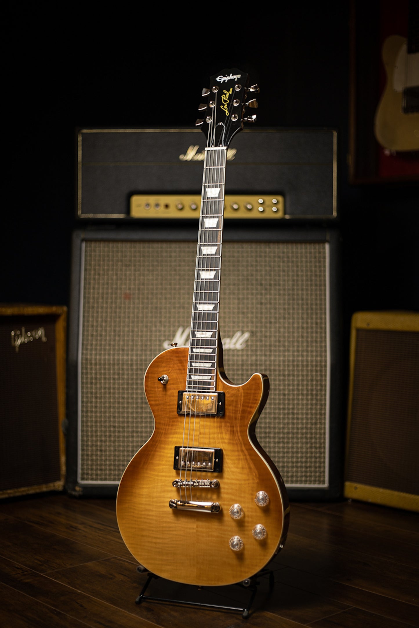 Epiphone Les Paul Modern Figured Electric Guitar - Caffe Latte Fade