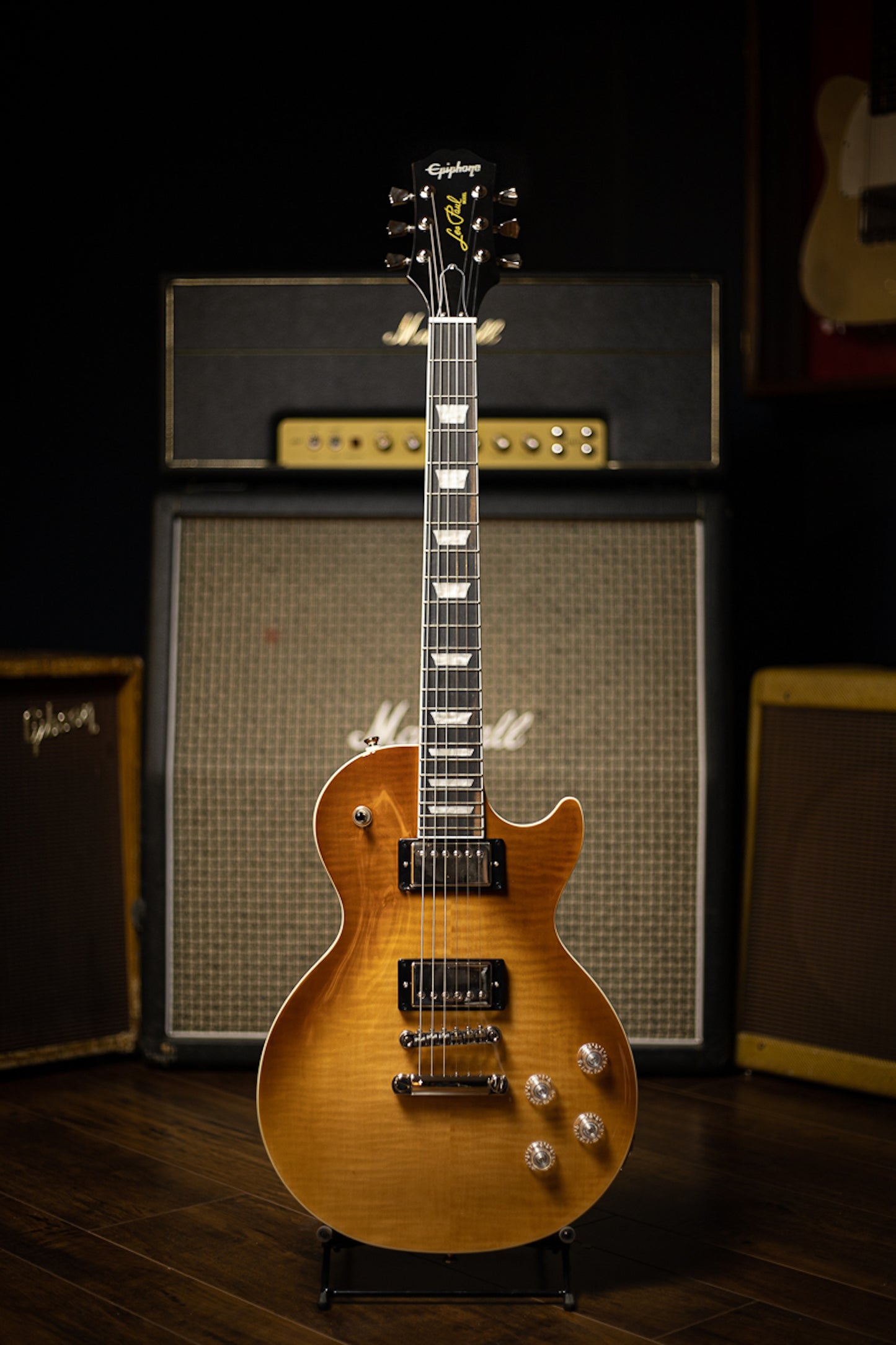 Epiphone Les Paul Modern Figured Electric Guitar - Caffe Latte Fade