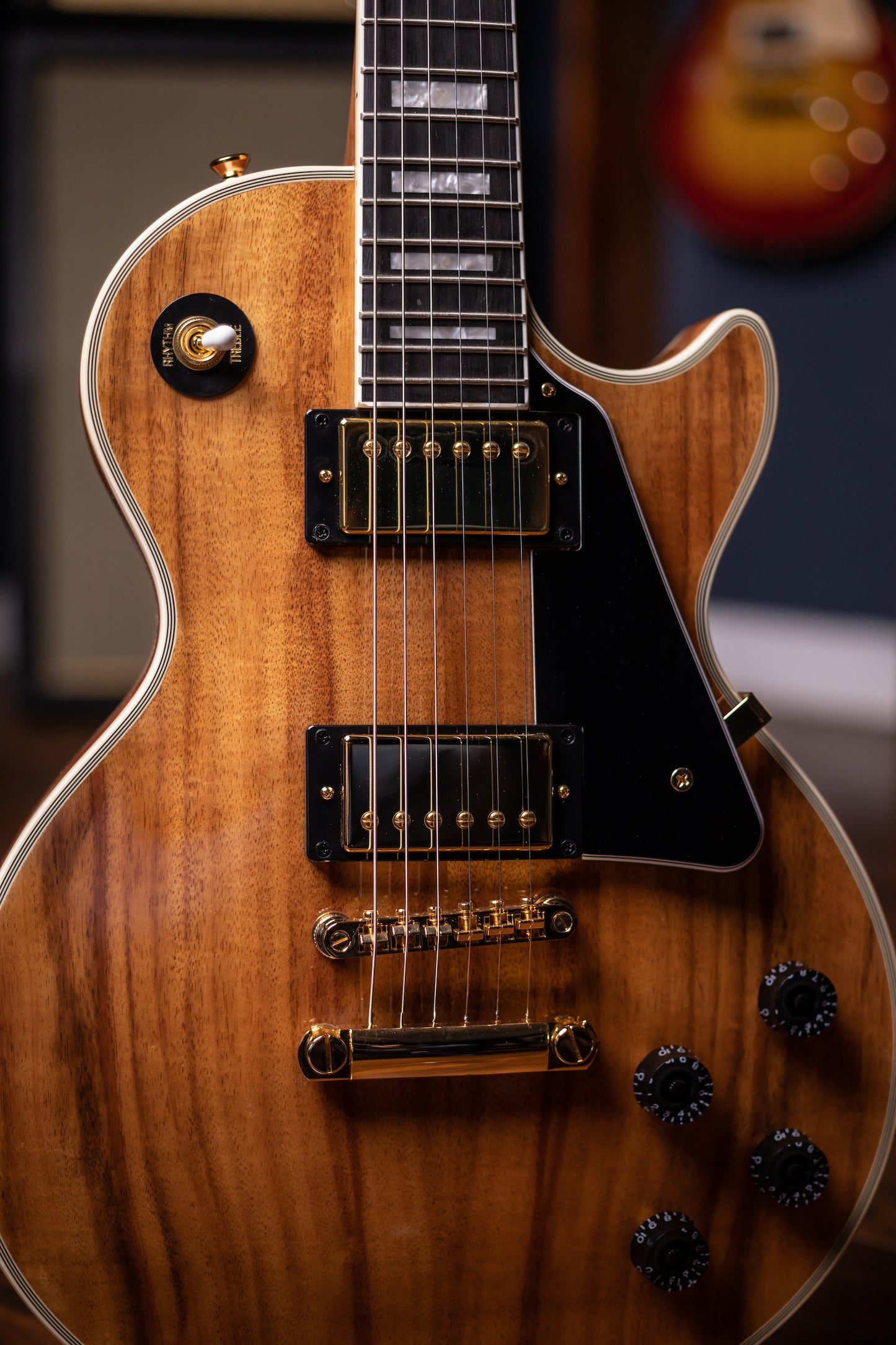 Epiphone Les Paul Custom Pro Koa Electric Guitar - Natural