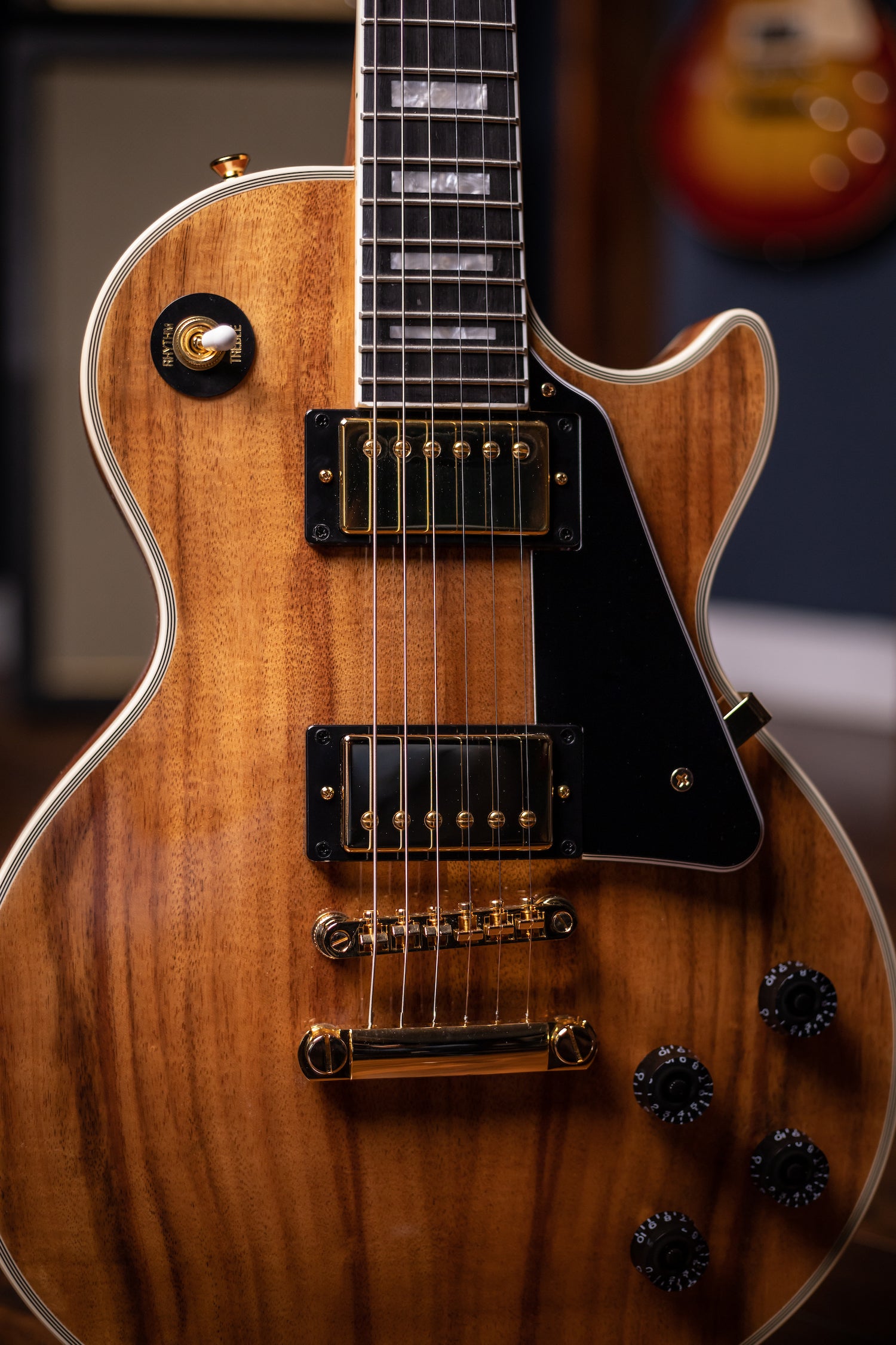 Epiphone Les Paul Custom Pro Koa Electric Guitar - Natural